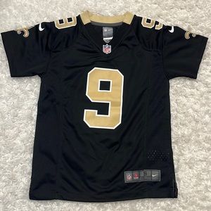 Saints Brees jersey NFL Nike Black YS EUC